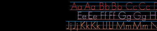 Writing with Acrea, Manuscript Letters