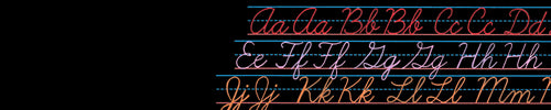 Writing with Acrea, Cursive Letters