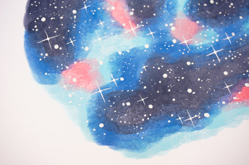 How to draw a starry night sky with Copic markers