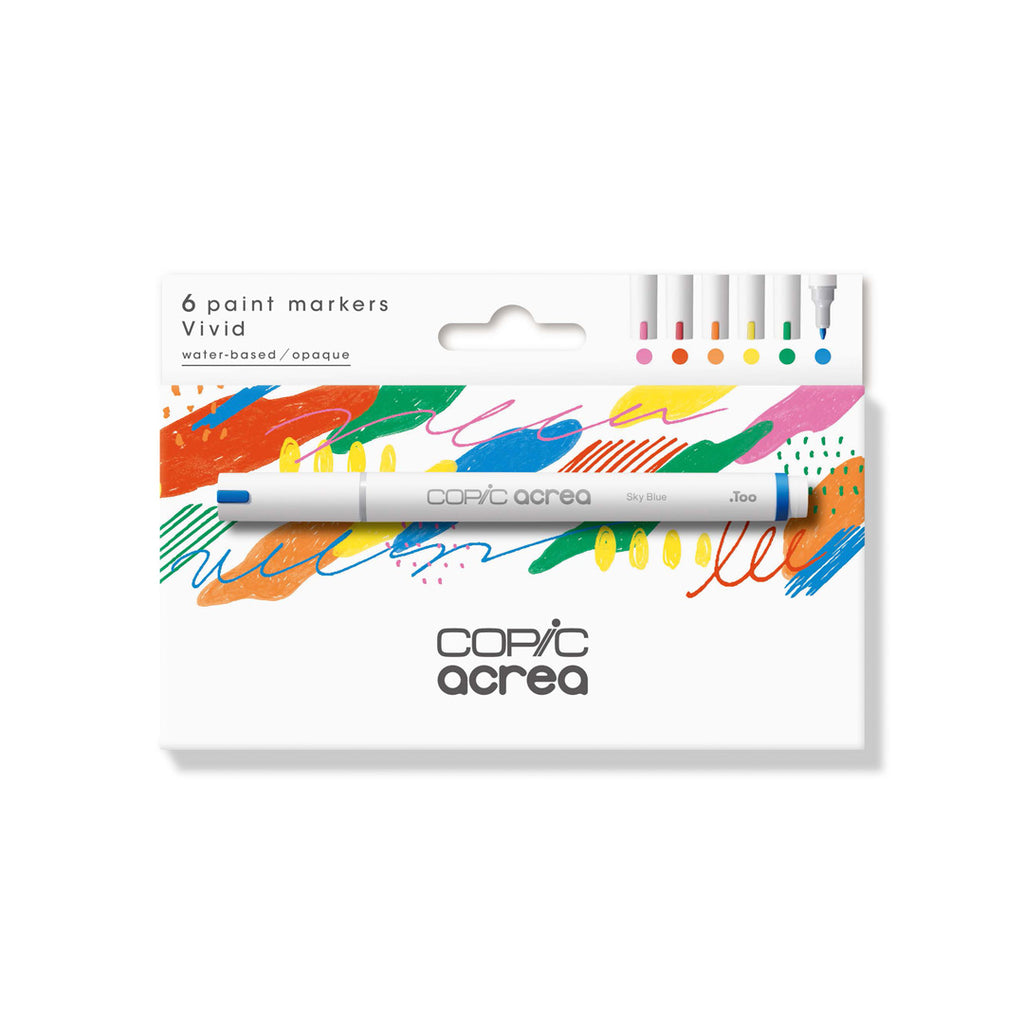 Copic Acrea 6 Colors Set Vivid