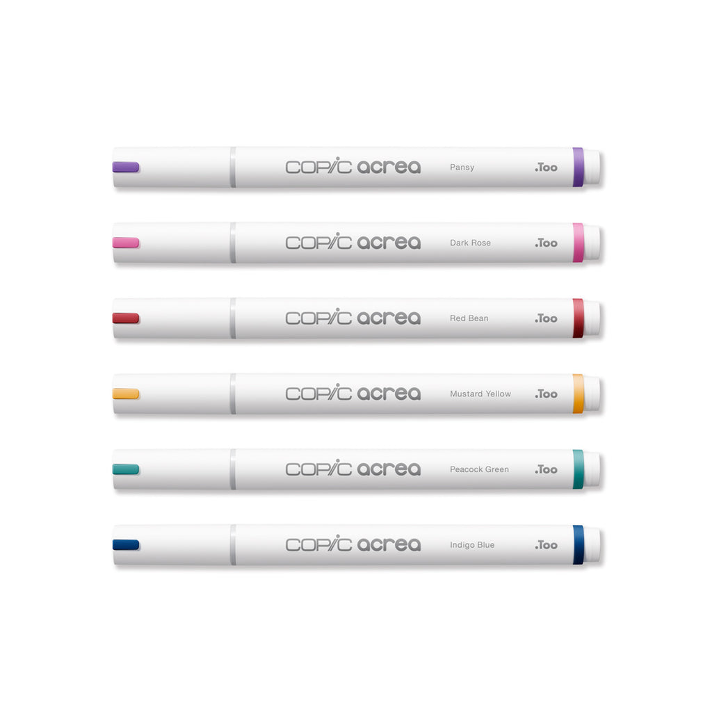 Copic acrea 6 colors Set Deep