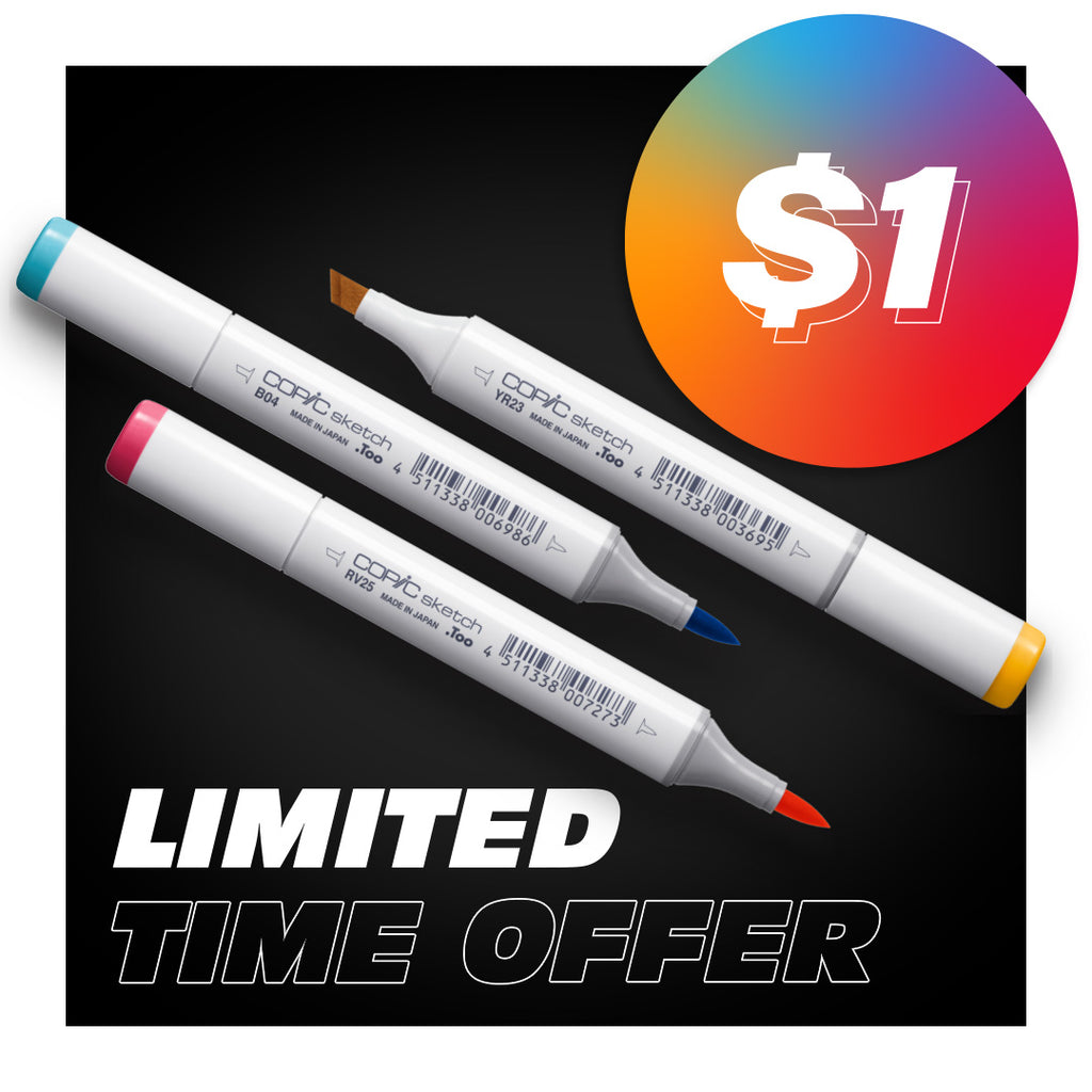 Limited Time: $1 COPIC Sketch Marker (Random)